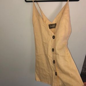 REFORMATION yellow romper